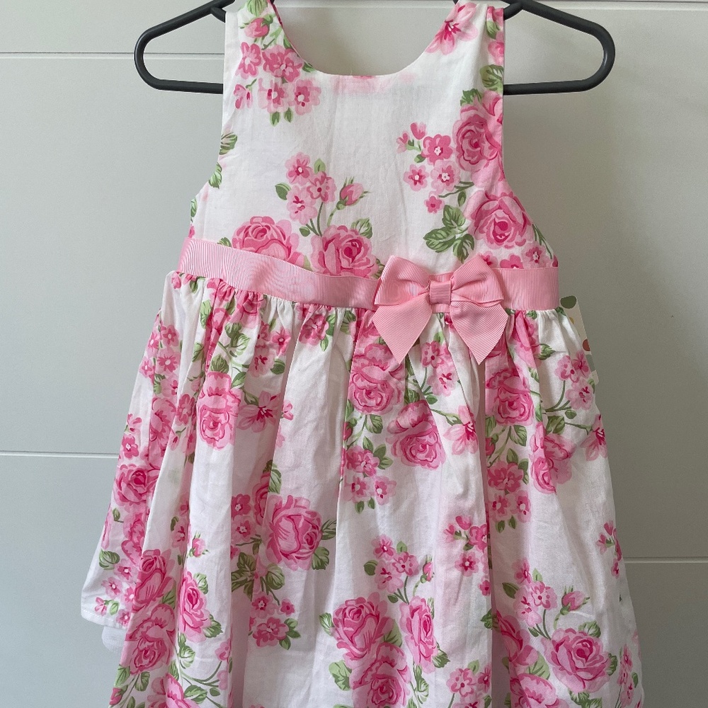 Little Me Special Occassion Rose Floral Dress- 2 Piece- 18 Months NWT